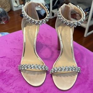 Badgley Mischka Mayra block-heel dress sandal